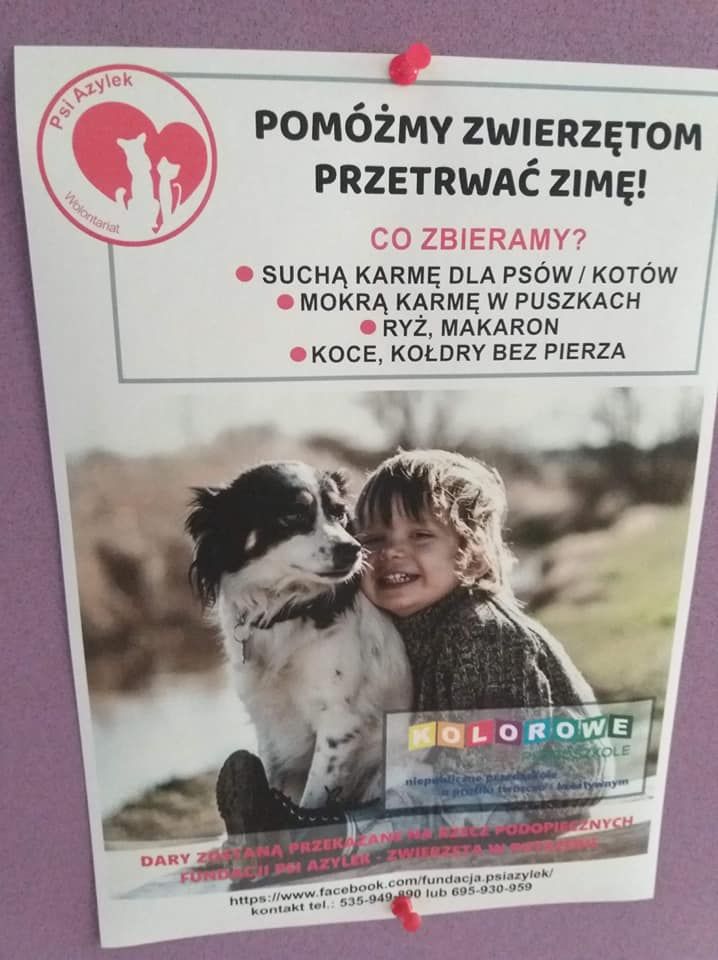 POMAGAMY ZWIERZĘTOM - Akcja na rzecz schroniska Psi Azylek w Zawadzie 